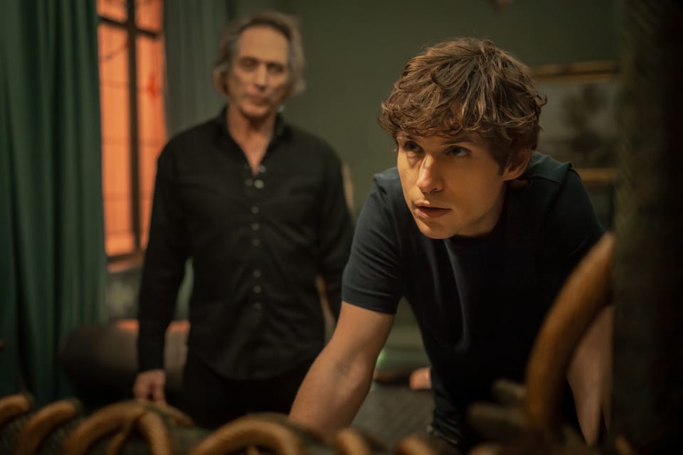 William Fichtner and Nicholas Denton in "Talamasca: The Secret Order" 